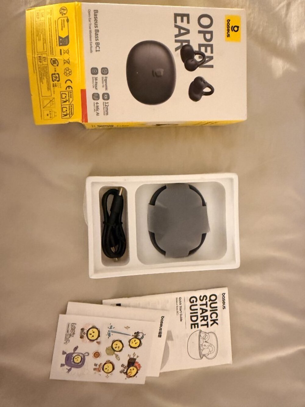 Baseus Bass BC1 Open-Ear True Wireless Earbuds – Brand New In Box - Picture 5 of 13